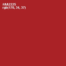 #AA2225 - Mexican Red Color Image