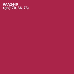 #AA2449 - Night Shadz Color Image