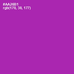 #AA26B1 - Violet Eggplant Color Image