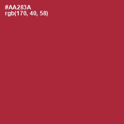 #AA283A - Well Read Color Image