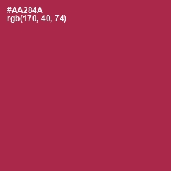 #AA284A - Night Shadz Color Image