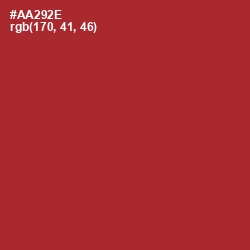 #AA292E - Mexican Red Color Image