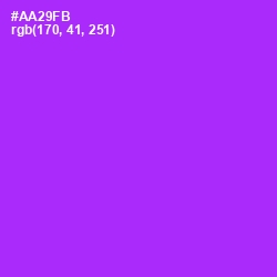 #AA29FB - Electric Violet Color Image