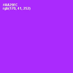 #AA29FC - Electric Violet Color Image