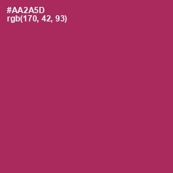 #AA2A5D - Night Shadz Color Image