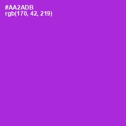 #AA2ADB - Electric Violet Color Image