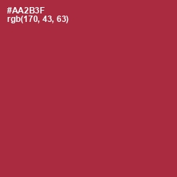 #AA2B3F - Well Read Color Image