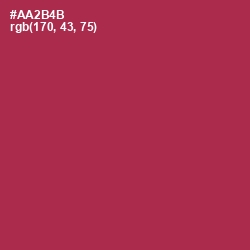 #AA2B4B - Night Shadz Color Image