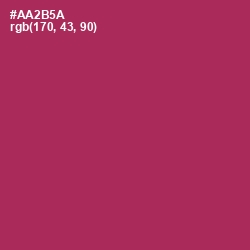 #AA2B5A - Night Shadz Color Image