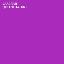 #AA2BBB - Violet Eggplant Color Image