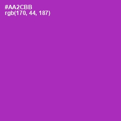 #AA2CBB - Violet Eggplant Color Image