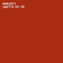 #AA2D13 - Tabasco Color Image