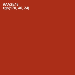 #AA2E18 - Tabasco Color Image