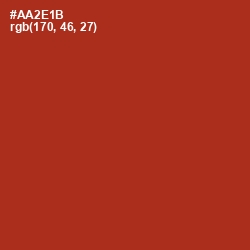 #AA2E1B - Tabasco Color Image