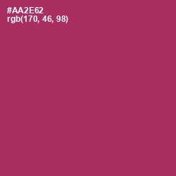 #AA2E62 - Hibiscus Color Image