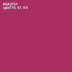 #AA2F61 - Hibiscus Color Image