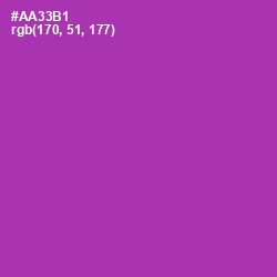 #AA33B1 - Violet Eggplant Color Image