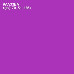 #AA33BA - Violet Eggplant Color Image