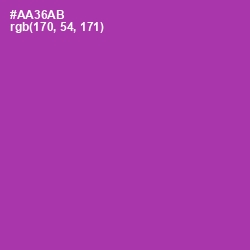 #AA36AB - Medium Red Violet Color Image