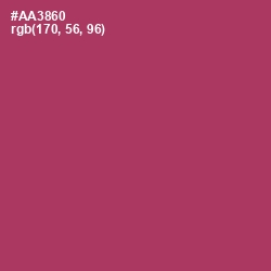 #AA3860 - Rouge Color Image