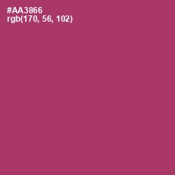 #AA3866 - Rouge Color Image