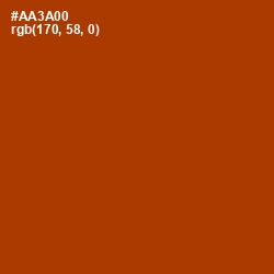 #AA3A00 - Tabasco Color Image