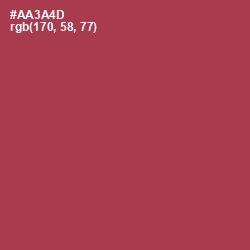 #AA3A4D - Night Shadz Color Image