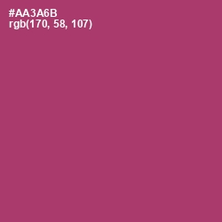 #AA3A6B - Rouge Color Image