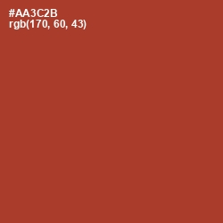 #AA3C2B - Well Read Color Image