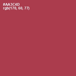 #AA3C4D - Night Shadz Color Image