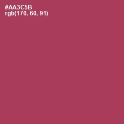 #AA3C5B - Night Shadz Color Image