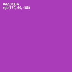 #AA3CBA - Medium Red Violet Color Image