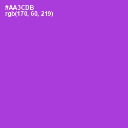 #AA3CDB - Electric Violet Color Image