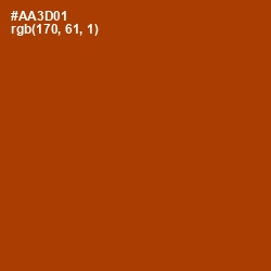 #AA3D01 - Tabasco Color Image