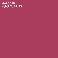 #AA3D5D - Night Shadz Color Image