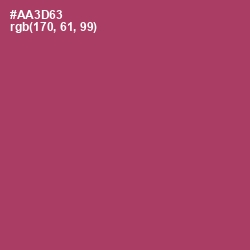 #AA3D63 - Rouge Color Image