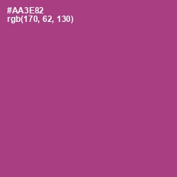 #AA3E82 - Medium Red Violet Color Image