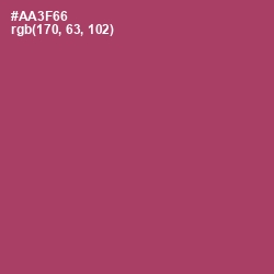 #AA3F66 - Rouge Color Image