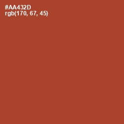 #AA432D - Medium Carmine Color Image