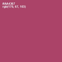 #AA4367 - Hippie Pink Color Image