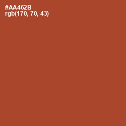 #AA462B - Medium Carmine Color Image