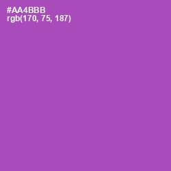 #AA4BBB - Wisteria Color Image