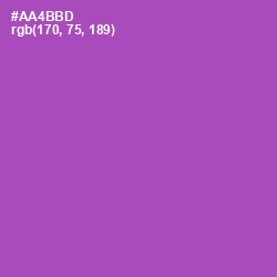 #AA4BBD - Wisteria Color Image