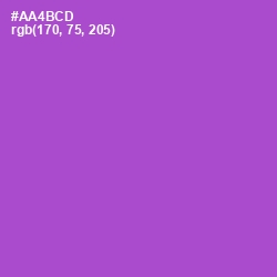 #AA4BCD - Amethyst Color Image