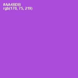 #AA4BDB - Amethyst Color Image