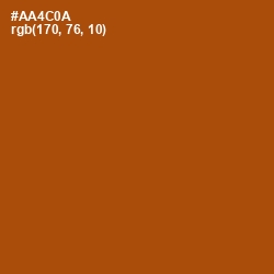 #AA4C0A - Fire Color Image