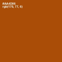 #AA4D06 - Fire Color Image