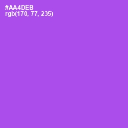 #AA4DEB - Amethyst Color Image