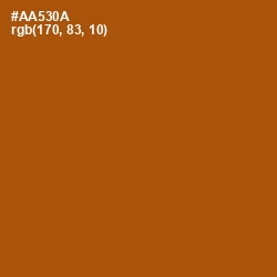 #AA530A - Rich Gold Color Image