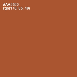 #AA5530 - Brown Rust Color Image